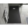 Mexen Hugo brodzik prostokątny SMC 170 x 90 cm, czarny, maskownica inox - 42709017-X