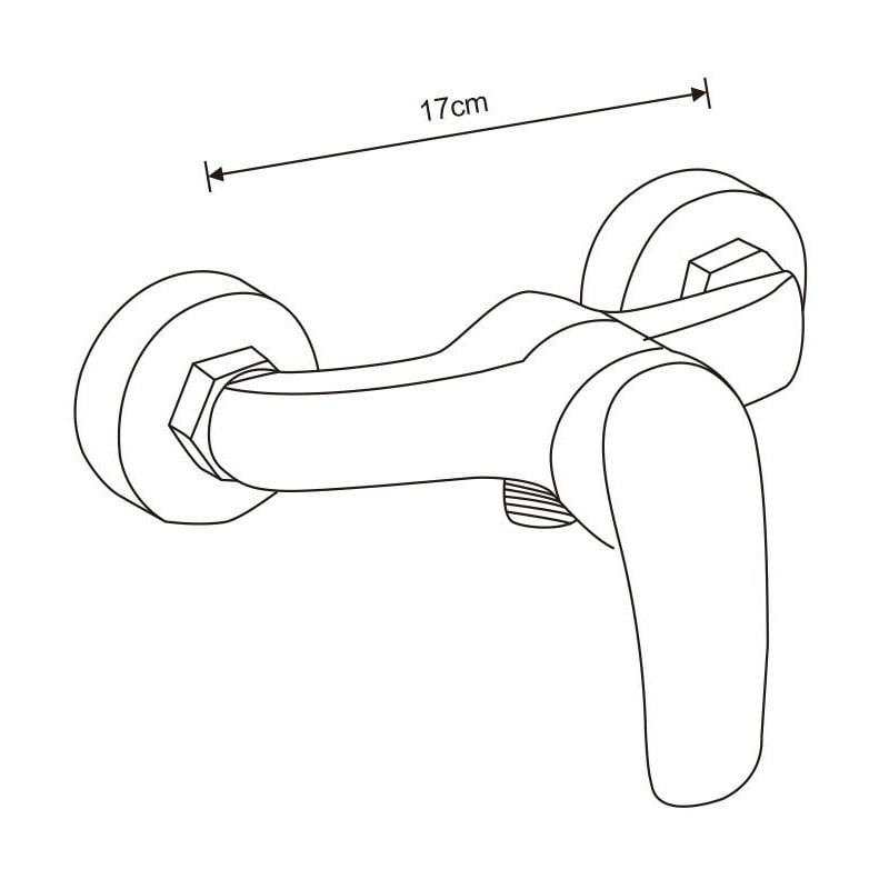 Mexen Fabia DF72 bateria prysznicowa z zestawem prysznicowym, chrom - 74654DF72-00