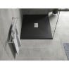 Mexen Hugo brodzik prostokątny SMC 120 x 100 cm, czarny, maskownica inox - 42701012-X
