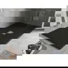 Mexen Hugo brodzik prostokątny SMC 160 x 100 cm, czarny, maskownica inox - 42701016-X