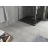 Mexen Hugo brodzik kwadratowy SMC 90 x 90 cm, czarny, maskownica złota - 42709090-G