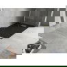 Mexen Hugo brodzik prostokątny SMC 130 x 70 cm, czarny, maskownica złota - 42707013-G