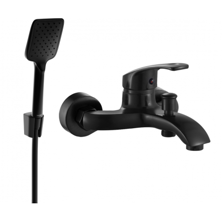 Mexen Fabia R62 bateria wannowa z zestawem prysznicowym, czarna - 74653R62-70