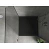 Mexen Hugo brodzik kwadratowy SMC 70 x 70 cm, czarny, maskownica czarna - 42707070-B
