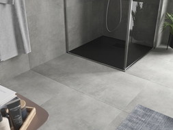 Mexen Hugo brodzik kwadratowy SMC 80 x 80 cm, czarny, maskownica czarna - 42708080-B