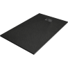 Mexen Hugo brodzik prostokątny SMC 150 x 90 cm, czarny, maskownica czarna - 42709015-B