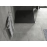 Mexen Hugo brodzik kwadratowy SMC 100 x 100 cm, czarny, maskownica czarna - 42701010-B