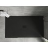 Mexen Hugo brodzik prostokątny SMC 160 x 100 cm, czarny, maskownica czarna - 42701016-B