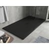 Mexen Hugo brodzik prostokątny SMC 180 x 100 cm, czarny, maskownica czarna - 42701018-B