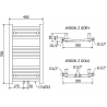 Mexen Ares grzejnik elektryczny 700 x 400 mm, 300 W, antracyt - W102-0700-400-2300-66