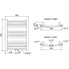 Mexen Ares grzejnik elektryczny 700 x 500 mm, 300 W, biały - W102-0700-500-2300-20
