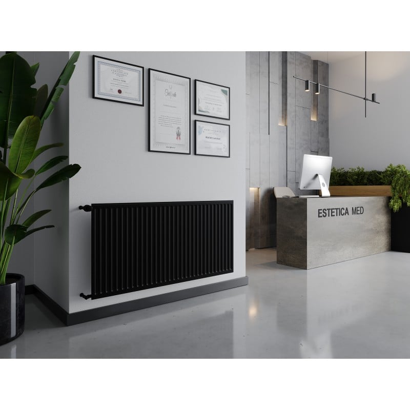 Mexen CH10 Hygiene grzejnik płytowy 900 x 2800 mm, podłączenie boczne, 2501 W, czarny - W410H-090-280-70