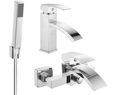 Mexen Libra R77 zestaw wannowy, chrom - 745103R77-00