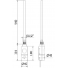 Mexen Ares grzejnik elektryczny 1200 x 600 mm, 600 W, czarny - W102-1200-600-2600-70