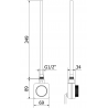 Mexen Ares grzejnik elektryczny 700 x 400 mm, 300 W, biały - W102-0700-400-6300-20