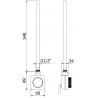 Mexen Ares grzejnik elektryczny 1200 x 600 mm, 600 W, biały - W102-1200-600-6600-20