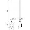 Mexen Ares grzejnik elektryczny 1500 x 500 mm, 600 W, biały - W102-1500-500-6600-20
