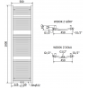 Mexen Ares grzejnik elektryczny 1800 x 500 mm, 900 W, biały - W102-1800-500-6900-20