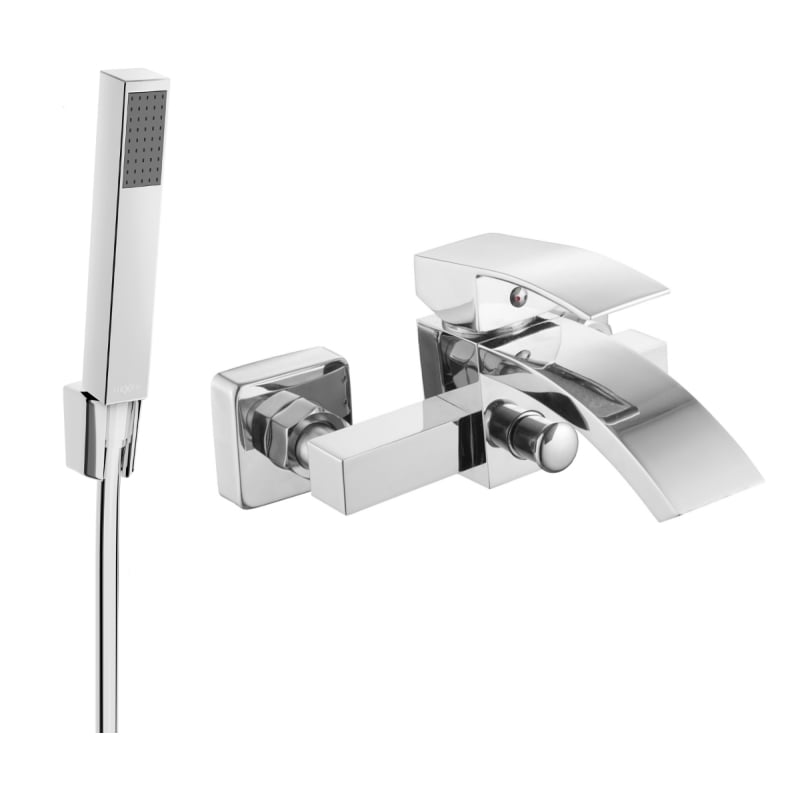Mexen Libra R77 bateria wannowa z zestawem prysznicowym, chrom - 74513R77-00