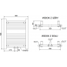 Mexen Mars grzejnik elektryczny 500 x 400 mm, 300 W, chrom - W110-0500-400-2300-01