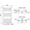Mexen Mars grzejnik elektryczny 700 x 400 mm, 300 W, antracyt - W110-0700-400-2300-66