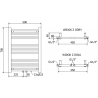 Mexen Mars grzejnik elektryczny 700 x 500 mm, 300 W, biały - W110-0700-500-2300-20