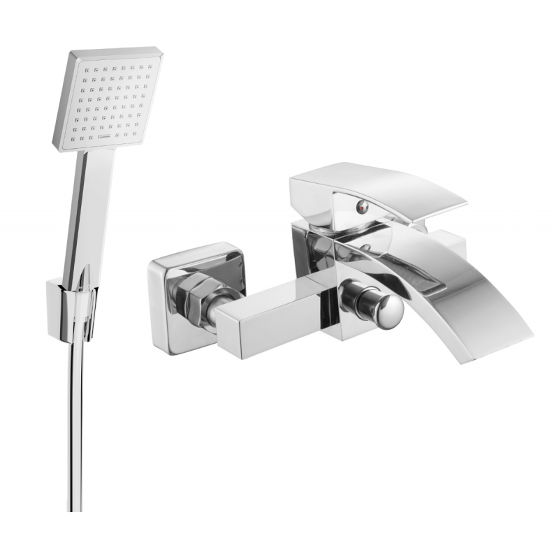 Mexen Libra R45 bateria wannowa z zestawem prysznicowym, chrom - 74513R45-00