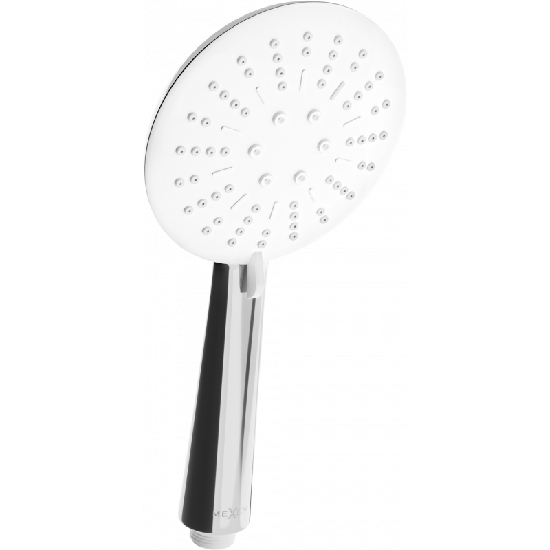 Mexen R-67 rączka prysznicowa 3-funkcyjna, chrom/biała - 79567-00