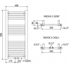 Mexen Mars grzejnik elektryczny 900 x 400 mm, 300 W, biały - W110-0900-400-2300-20