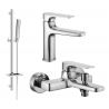 Mexen Lynx DQ72 zestaw wannowy, chrom - 745903DQ72-00
