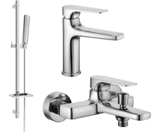 Mexen Lynx DQ72 zestaw wannowy, chrom - 745903DQ72-00