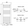 Mexen Mars grzejnik elektryczny 900 x 400 mm, 300 W, biały - W110-0900-400-6300-20