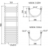 Mexen Eros grzejnik elektryczny 900 x 318 mm, 300 W, biały - W112-0900-318-2300-20