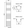 Mexen Eros grzejnik elektryczny 1600 x 318 mm, 600 W, czarny - W112-1600-318-2600-70