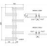 Mexen Jari grzejnik elektryczny 1005 x 550 mm, 300 W, czarny - W115-1005-550-2300-70