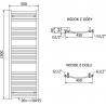 Mexen Helios grzejnik elektryczny 1500 x 500 mm, 900 W, biały - W103-1500-500-2900-20