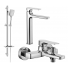 Mexen Lynx DQ62 zestaw wannowy, chrom - 745913DQ62-00