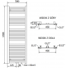 Mexen Hades grzejnik elektryczny 1500 x 500 mm, 900 W, antracyt - W104-1500-500-2900-66