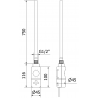 Mexen Hades grzejnik elektryczny 1800 x 600 mm, 900 W, chrom - W104-1800-600-2900-01