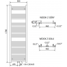 Mexen Pluton grzejnik elektryczny 1700 x 500 mm, 900 W, biały - W106-1700-500-2900-20