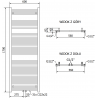 Mexen Pluton grzejnik elektryczny 1700 x 600 mm, 900 W, biały - W106-1700-600-2900-20