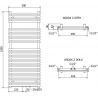 Mexen Sol grzejnik elektryczny 1200 x 500 mm, 600 W, biały - W125-1200-500-2600-20