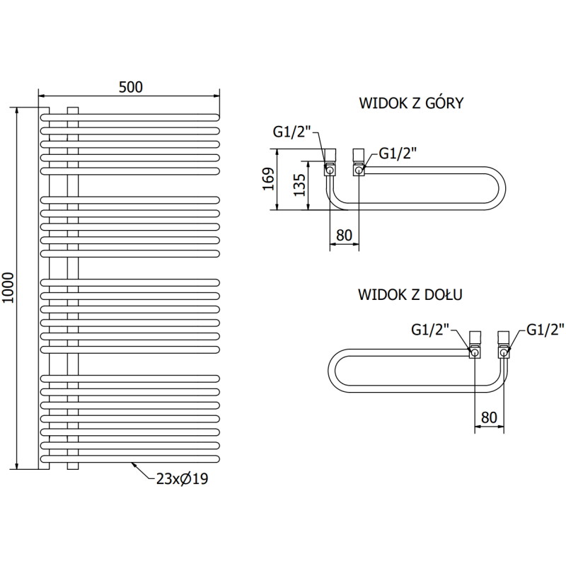 Mexen Amor grzejnik elektryczny 1000 x 500 mm, 900 W, biały - W120-1000-500-2900-20