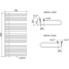 Mexen Amor grzejnik elektryczny 1000 x 500 mm, 900 W, czarny - W120-1000-500-2900-70
