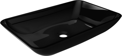 Mexen Megan szklana umywalka nablatowa 56 x 36 cm, czarna - 24135670