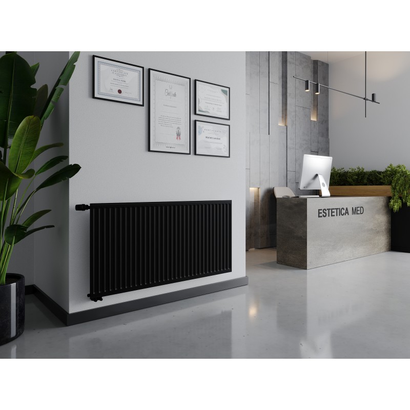 Mexen CVH10 Hygiene grzejnik płytowy 400 x 1100 mm, podłączenie dolne, 475 W, czarny - W610H-040-110-70