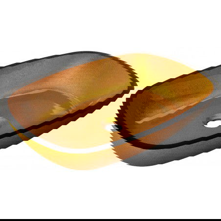 Mexen Araks szklana umywalka nablatowa 54 x 39 cm, złota - 24155450