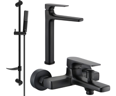 Mexen Lynx DF72 zestaw wannowy, czarny - 745913DF72-70