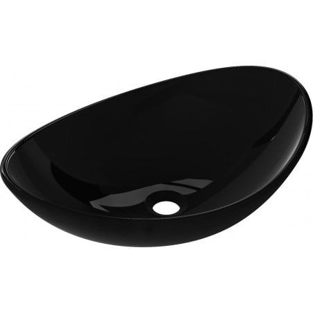 Mexen Sonia szklana umywalka nablatowa 54 x 37 cm, czarna - 24145470