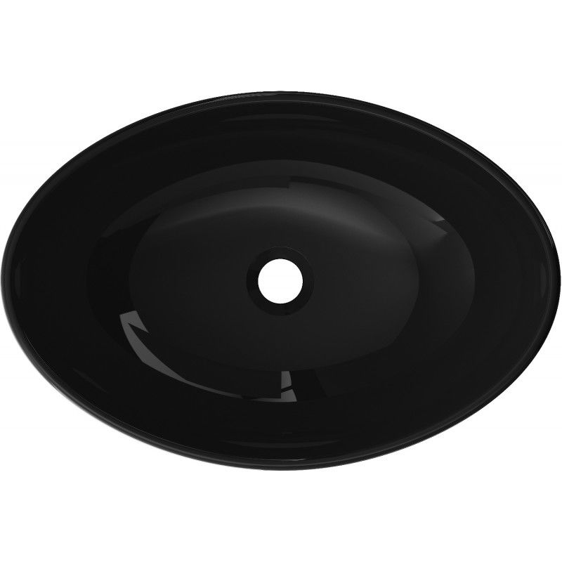 Mexen Sonia szklana umywalka nablatowa 54 x 37 cm, czarna - 24145470